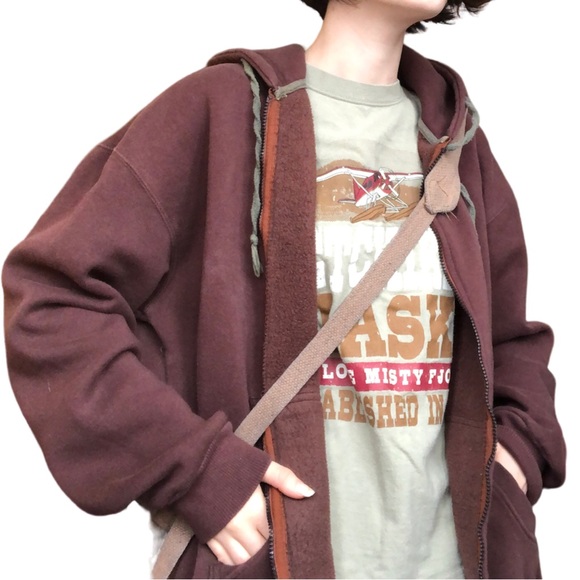 Anvil Alaska t-shirt Green 90s 100% cotton S small - Picture 6 of 6